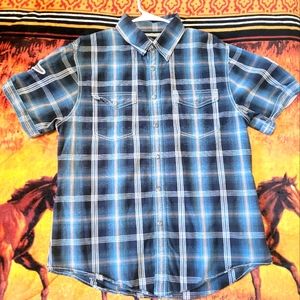 Harley-Davidson men's snap button down Large